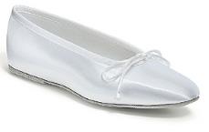 Bridal Dyeable Satin Ballet Slippers Dyeable  for weddings
